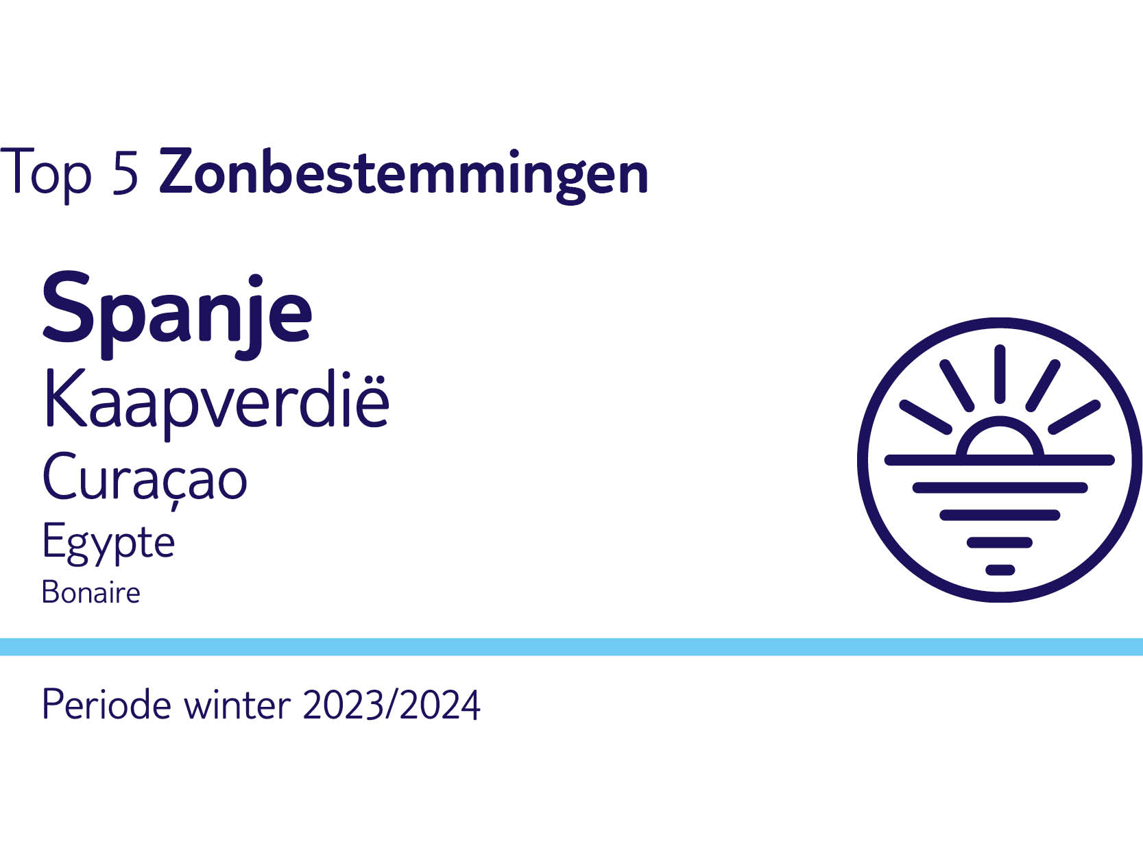 Onze bestemmingen