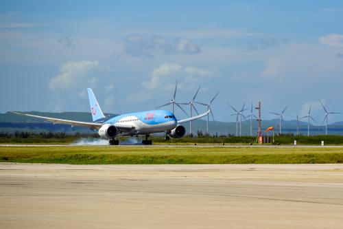 Eerste TUI fly vlucht vanuit Brussel geland op Curaçao International Airport